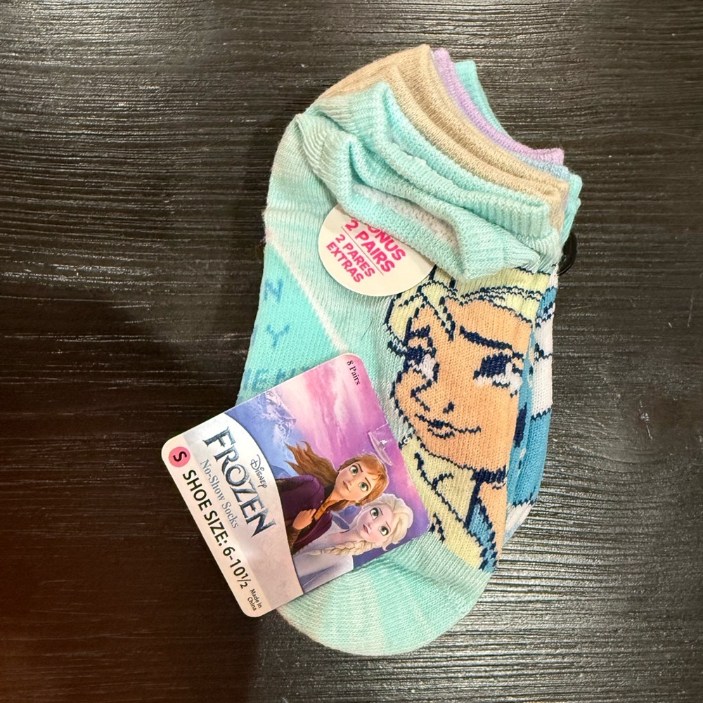 NWT Size Small Disney Frozen Ankle Socks 8 pairs